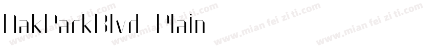 OakParkBlvd Plain字体转换